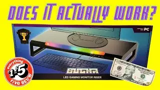 Testing the Five Below $10 Bugha LED Gaming Monitor Riser (but for Funko Pops)