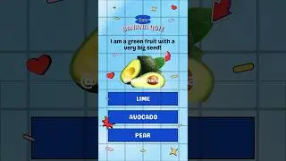 Big seed, green heart! 🥑 Guess now! 👇 #avocado #fruit #trivia #quiztime #shorts #fruitquiz #quiz