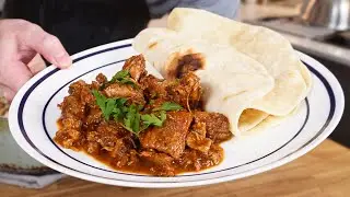 Spicy Pork Stew with Arbols and Tomatillos