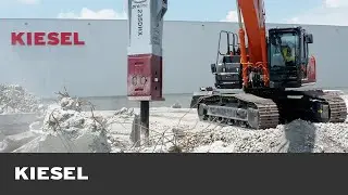 Hitachi Raupenbagger als Ger&auml;tetr&auml;ger - Tiefbau & Abbruch: MTB Hydraulikhammer