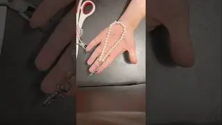 #How to make a pearl keychain or bracelet #beads