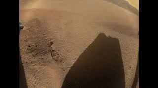 The Shadow of Ingenuity's Damaged Rotor Blade