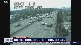 Trooper Richard Allen talks about I-5 crash at Ship Canal Bridge | FOX 13 Seattle