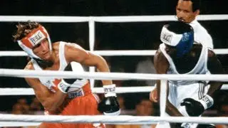 Wayne Gordon vs Mark Breland 1984 Olympic games Los Angeles boxing welterweight match