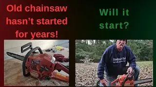 Бензопила не запускалась уже много лет. Заведется ли она?