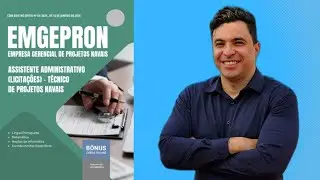 Apostila Concurso EMGEPRON 2026 T&eacute;cnico de Projetos Navais - Assistente Administrativo (Licita&ccedil;&otilde;es)