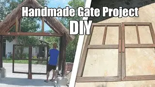 DIY Double Wooden Gate &ndash; Strong, Beautiful & No Sag | Build a Simple Wooden Gate in Just One Day