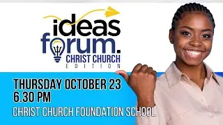 Trailer: ideas forum - Christ Church Edition (6:30 p.m. on Oct. 23, 2025)