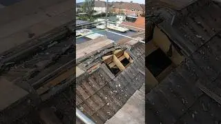 Installing new rafters in place of chimney #roof #rafters #chimney #chimneyremoval #selfbuild