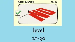 Brain Wash: Color & Erase level 21 22 23 24 25 26 27 28 29 30