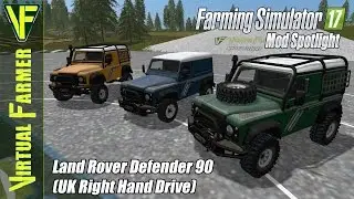 Farming Simulator 17 Mod SpotLight - Land Rover Defender 90 (UK Right Hand Drive)