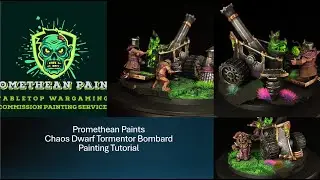 WARHAMMER AGE OF SIGMAR THE OLD WORLD CHAOS DWARF TORMENTOR BOMBARD PAINTING TUTORIAL