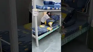 Student dormitory milk velvet three-piece set#Bunk bed dormitory good