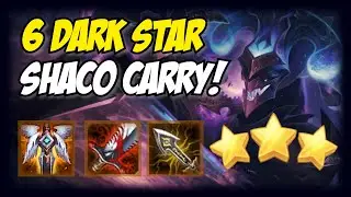 6 DARK STAR 3 STAR SHACO CARRY! - Teamfight Tactics TFT Galaxies Set 3 TFT Mobile