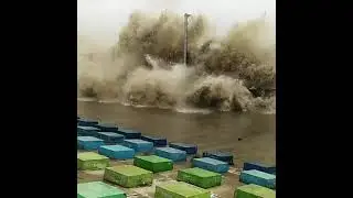 সমুদ্র সৈকত উত্তাল অবস্থা।The sea is rough।Amzad Trade BD