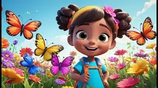 Six Butterflies Played a Game | English Nursery Rhyme | Kids Songs | Baby Music