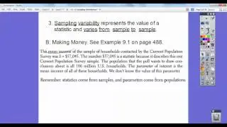 Sampling Distribution   Section 9 1 1