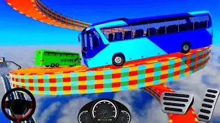 Bus Stunt Driving 2020 - Impossible Bus Stunt Driving - Android Gameplay