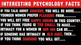 100 interesting psychology FACTS about women, love, human behaviour | INTERESTING PSYCHOLOGY FACTS