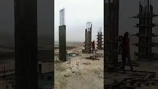 plywood remove from coloums concrete worked is finally finished yesterday, 04/08/2025