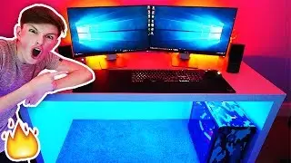 MY *BRAND NEW* LIT GAMING SETUP YOU'VE NEVER SEEN BEFORE!! 🔥