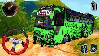 🚌 Realistic Indian Hill Bus Driving | Offroad Bus Simulator Gameplay | Vaidyanz Livery Ride