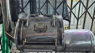 Custom offset smoker build!The perfect portable smoke pit! #bbq #texasbbq #offsetsmoker #fabrication