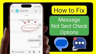 Message Not Sent Check Options Problem | How to Fix Not Sent Check Options