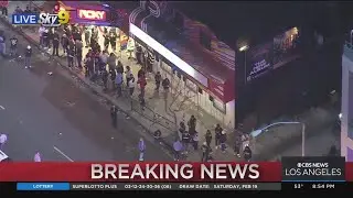 Large Crowd Outside of Roxy Theatre in WeHo Requires Police Dispersal