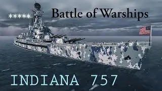 [Battle of Warships] - Uss South Dakota: 632.778 Damage | 5 Kills | INDIANA 757 | #battleofwarships