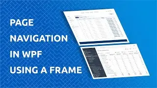 Навигация по страницам в WPF с использованием элемента управления фреймом в C#