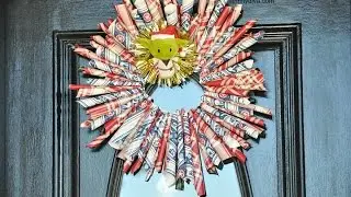 DIY Star Wars Wrapping Paper Wreath Hallmark Holidays
