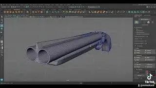 Updated Shot Gun model in Maya