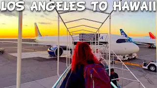 Flying from Los Angeles Airport to Kona Hawaii Airport