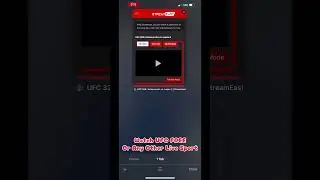 How To Watch UFC FREE Or Any Other Live Sport