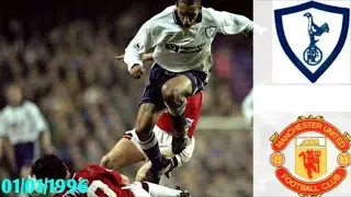 Spurs vs Man Utd 01/01/1996- Premir League 1995/1996