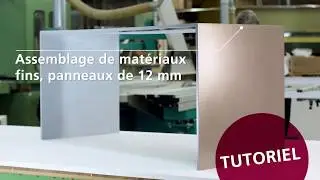 Lamello tutoriel Tenso P-10: assemblage de materiaux fins (panneaux 12 mm)