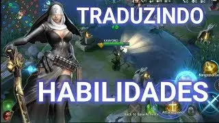Traduzinho as Habilidades em game  da ADC BOLADONA BERTHA NO MOBA WARSONG