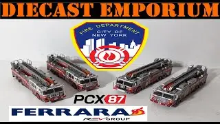 Premium ClassiXXs PCX87 FDNY Fire Department of New York 2013 Ferrara Ultra Ladder Trucks 1:87 HO