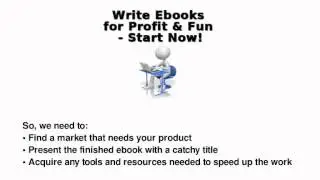 How To Write an eBook Extremely Fast