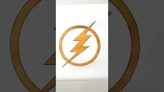 The Flash Logo Drawing in 60 Seconds #theflash #logo #flashlogo #drawing #howto