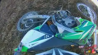 Enduro Vlog||Plimbare de toamna cu Enduro/Cross 2019|| Am căzut cu motoru|| Kawasaki Kx250F