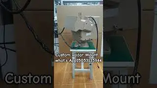 Custom radar mounts for surveillance, anti-drone systems, and security protection