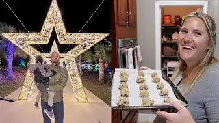A Very Tracker Christmas Eve Special! | Making Cookies For Santa, Holiday Lights & Pregnancy Update!