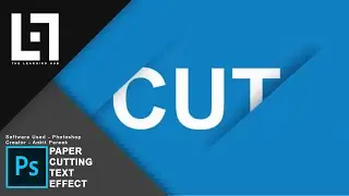 Photoshop Tutorial || Paper cut || Text Under the Paper Effects || Tutorial || The Learning Hub 2017