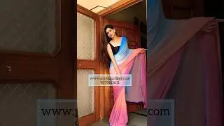 Georgette Alia bhatt inspired saree 🦋 WhatsApp on 9079153011 #georgettesaree #trending #shorts