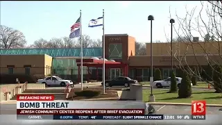 Jewish Community Center reopens after bomb threat (Mon noon)