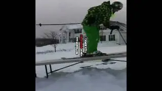 Having Fun On The Fun Box(skiing and snowboarding)