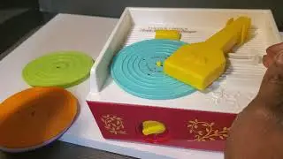 Vintage Replica 2010 Fisher Price Music Box Record Player