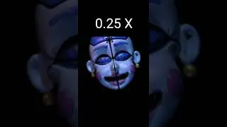 FNaF 5: Sister Location - Ballora (CN) Jumpscare 0.25x - 2x speed